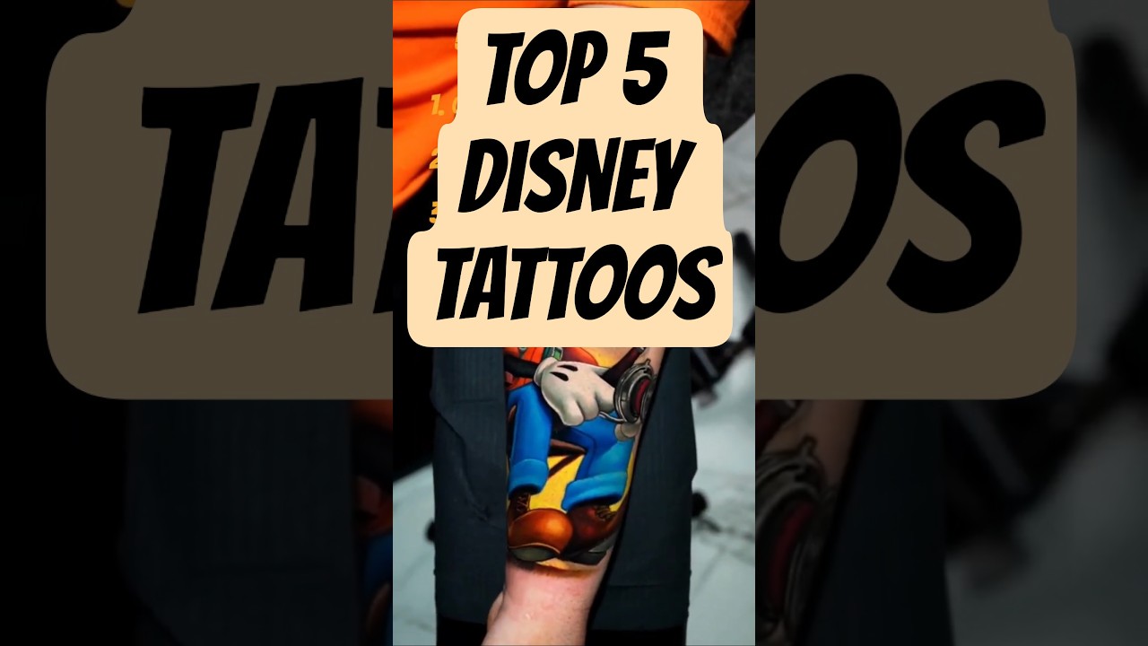 "OMG! These Top 5 Disney Tattoos Are PURE MAGIC! 🏰✨ 
