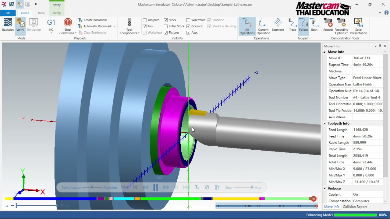Demo Mastercam2021 Lathe