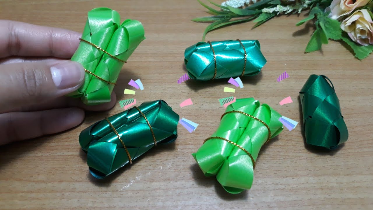 พับเหรียญโปรยทาน Ep.27 ข้าวต้มมัด/Handmade easy งานประดิษฐ์ง่ายๆ by kaew