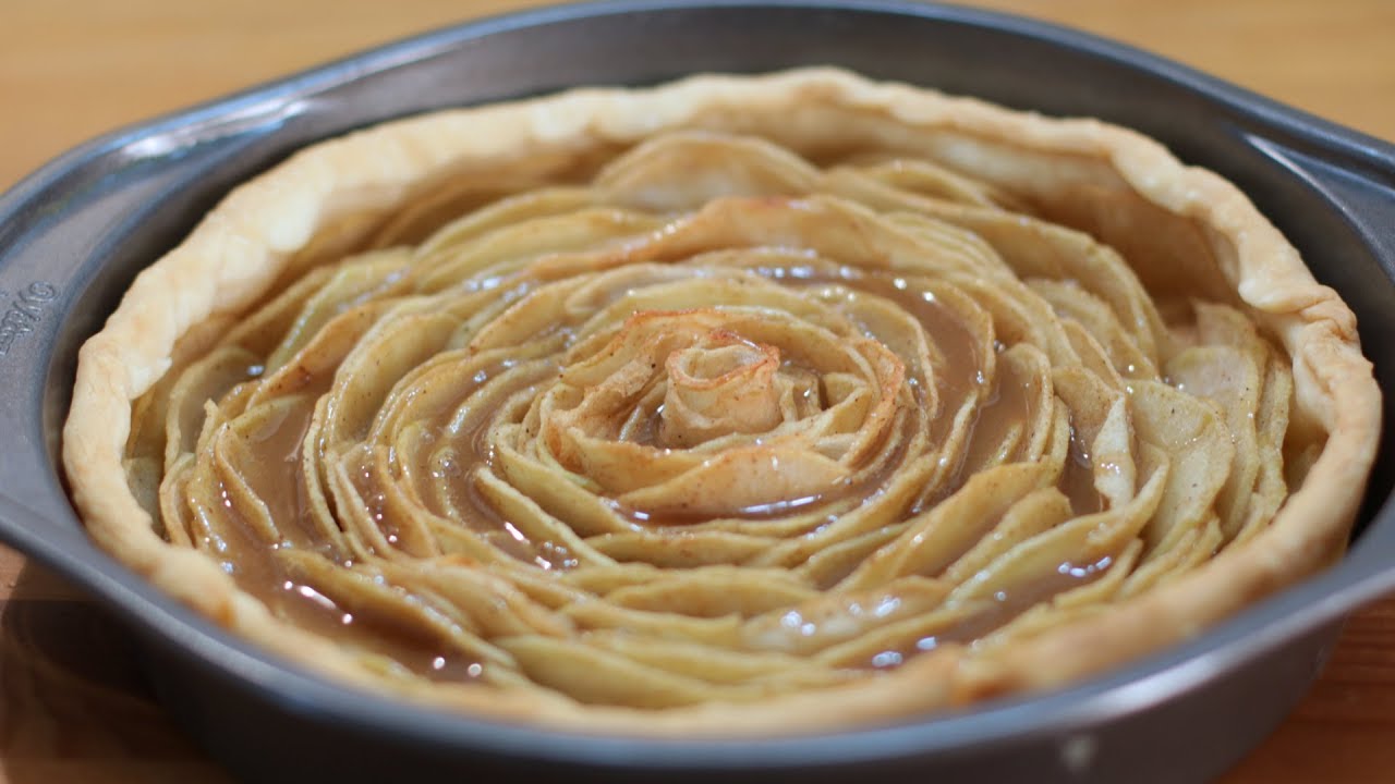 Caramel Rose Apple Pie Recipe | In The Kitchen With Matt