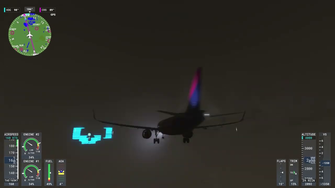 MFS A320 NEO WİZZ AİR FIRTINALI HAVADA HEATROW'A BUTTER İNİŞ(FULL PASSEGNER+FULL CARGO)