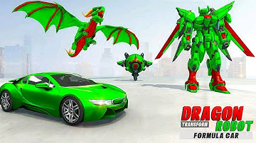 Flying Dragon Robot F1 Car Transform 2021 - Android Gameplay