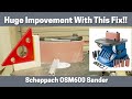 Scheppach osm600 belt and bobbin sander fix and upgrade