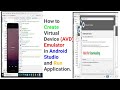 How to Create Virtual Device (AVD) Emulator in Android Studio And Run Application.