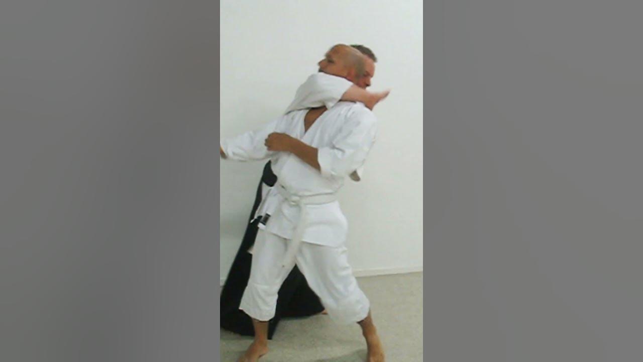 Aikido technique IRIMINAGE against knife attacks, TANTO DORI, by Stefan  Stenudd in 2007 