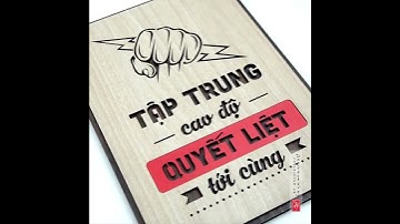 Tranh slogan văn phòng "Tập trung cao độ, quyết liệt tới cùng"