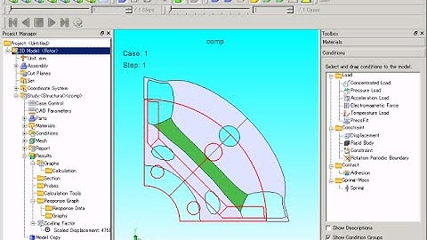 Calculation of Stress and Displacement by Centrifugal Force