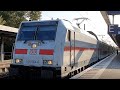 Baureihe 146 fährt mit InterCity nach Cottbus im Bahnhof Brandenburg ab