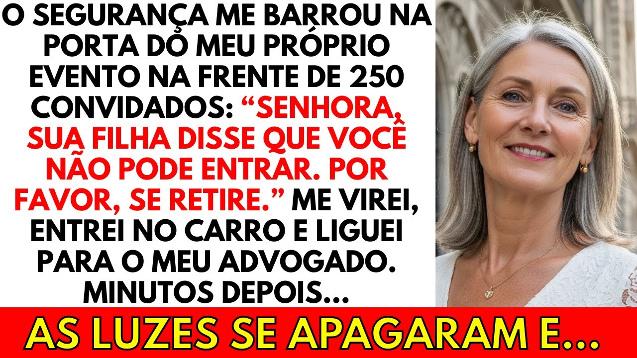 Minha filha me barrou na porta da minha própria festa : 