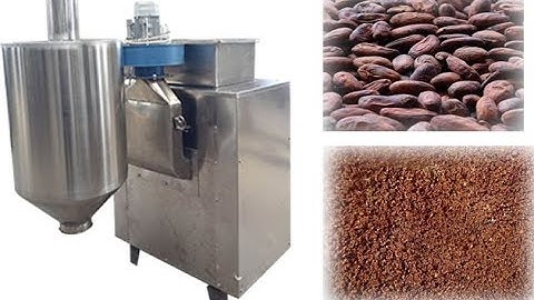 New Cocoa Bean Peeling and Crushing Machine|Coffee Beans Peeling Machine