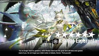 Arknights: Getting E2 Kal’tsit Esperanta and Pot 1