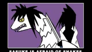 Sasuke is afraid of snakes