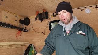 Bud Streeper Showing His Workshop