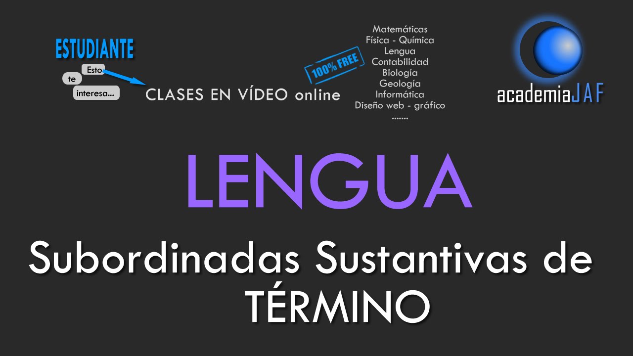 Subordinadas sustantivas de TÉRMINO dentro del sintagma preposicional