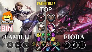 SN Bin Camille vs Fiora Top - KR Patch 10.17