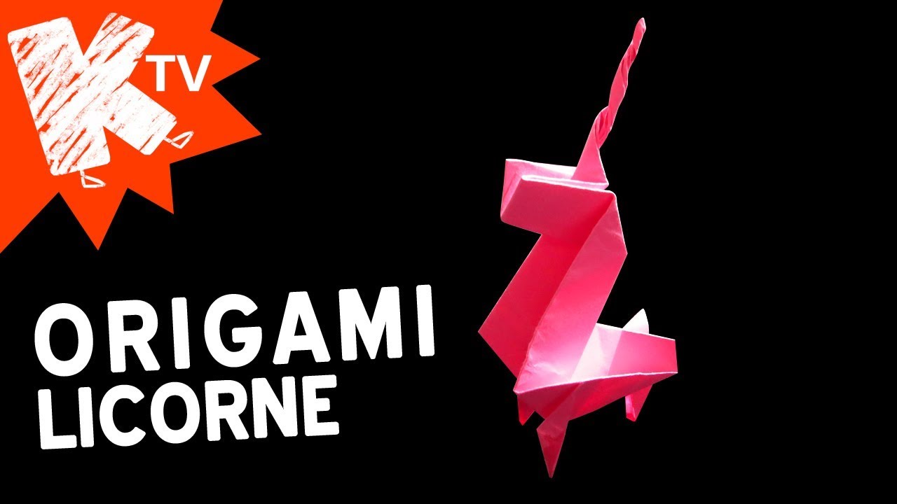 Origami Licorne facile YouTube