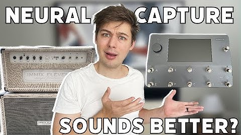 Neural Capture sounds... BETTER than my amp??