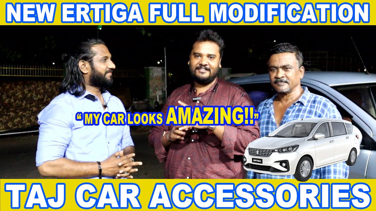 NEW SILVER ERTIGA FULL MODIFICATION TAJ CAR ACCESSORIES For Enquiry