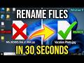 Rename ANY File on Windows 11 in 30 Seconds (Fastest Method 2026)