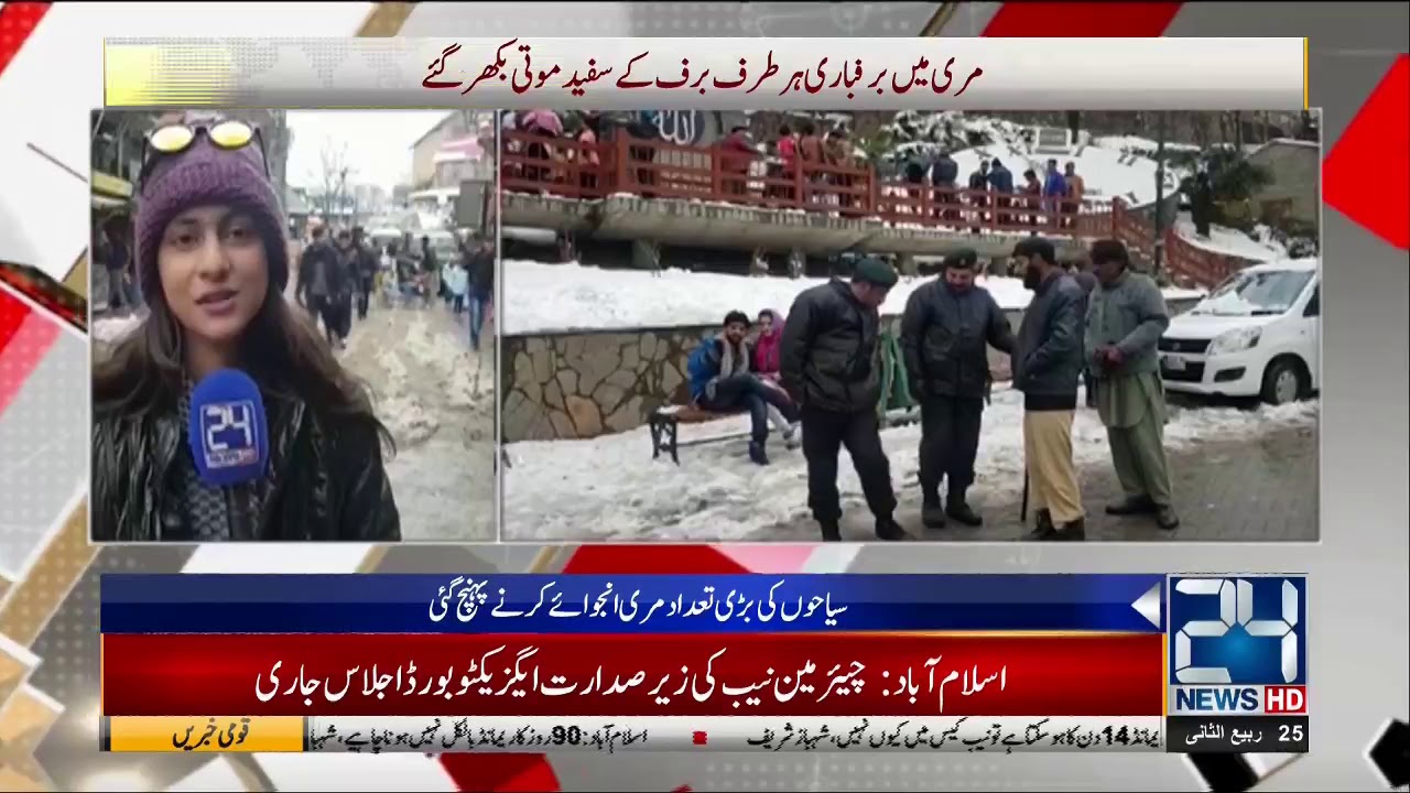 First Snowfall Of 2019 At Murree Youtube