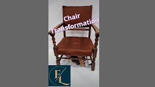 HOW TO REUPHOLSTER A CHAIR | CHAIR REUPHOLSTERY | FaceliftInteriors | #shorts #upholstery