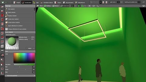 How to change the reflectance in lighting