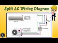 Single phase split type air conditionerac indoor  outdoor wiring diagram how to wire split ac