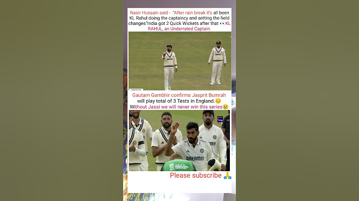 Nasir Hussain said -  “After rain break it’s all been KL Rahul doing the captaincy and setting the