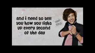 The Way You Look Tonight - One Direction (lyrics with pictures, X-Factor show6)