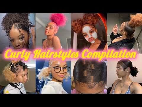 Natural Curly Hairstyles Compilation 💞| Viral Curly hair tiktoks