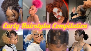 Natural Curly Hairstyles Compilation 💞| Viral Curly hair tiktoks