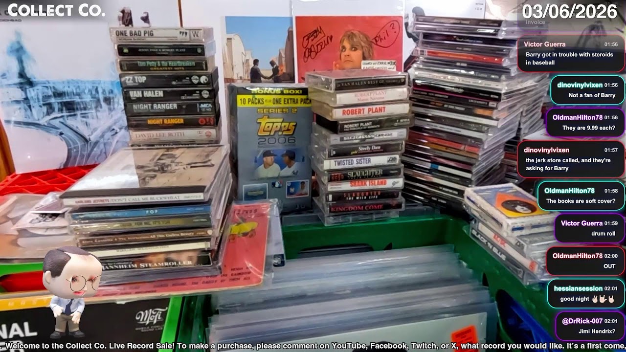 LIVE Vinyl Record Sale (Friday, 03/06/2026)