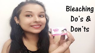 Bleaching Dos & Don'ts in Hindi For Beginners  | Fem Bleach