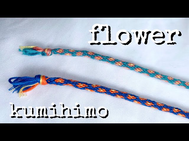 DIY Wheel Striped Kumihimo Friendship Bracelet with a Cardboard Disk 