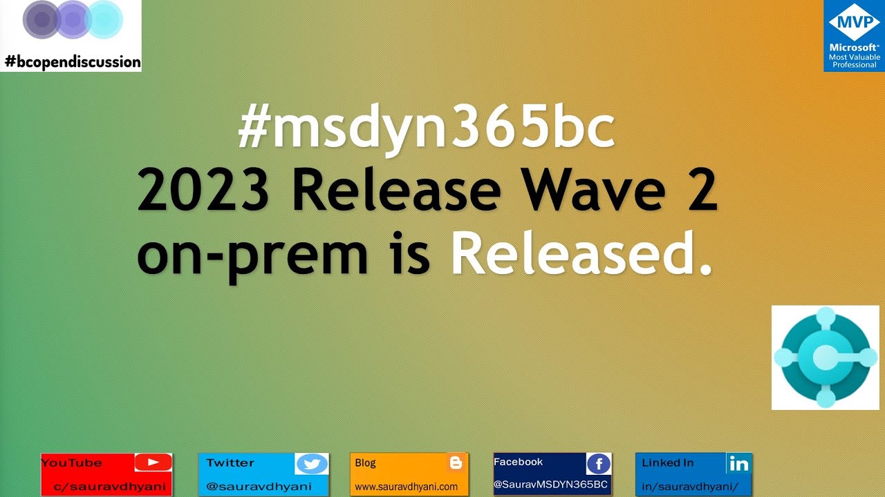 Business Central 2023 Release Wave 2 onprem is Now Generally Available