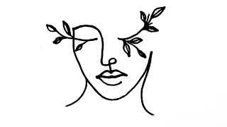 Learn How to Make a One Line Drawing - Face Drawing