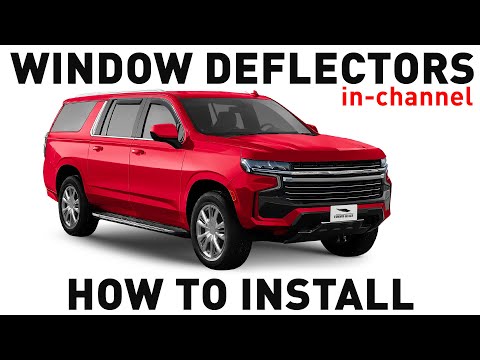 How to install Shatterproof In-Channel Window Deflectors for Chevrolet Suburban 2021-on