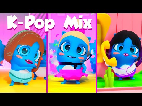 💕K Pop HITS 💕 by The Moonies Official | BTS & BLACKPINK cute covers @HYBELABELS @BLACKPINK