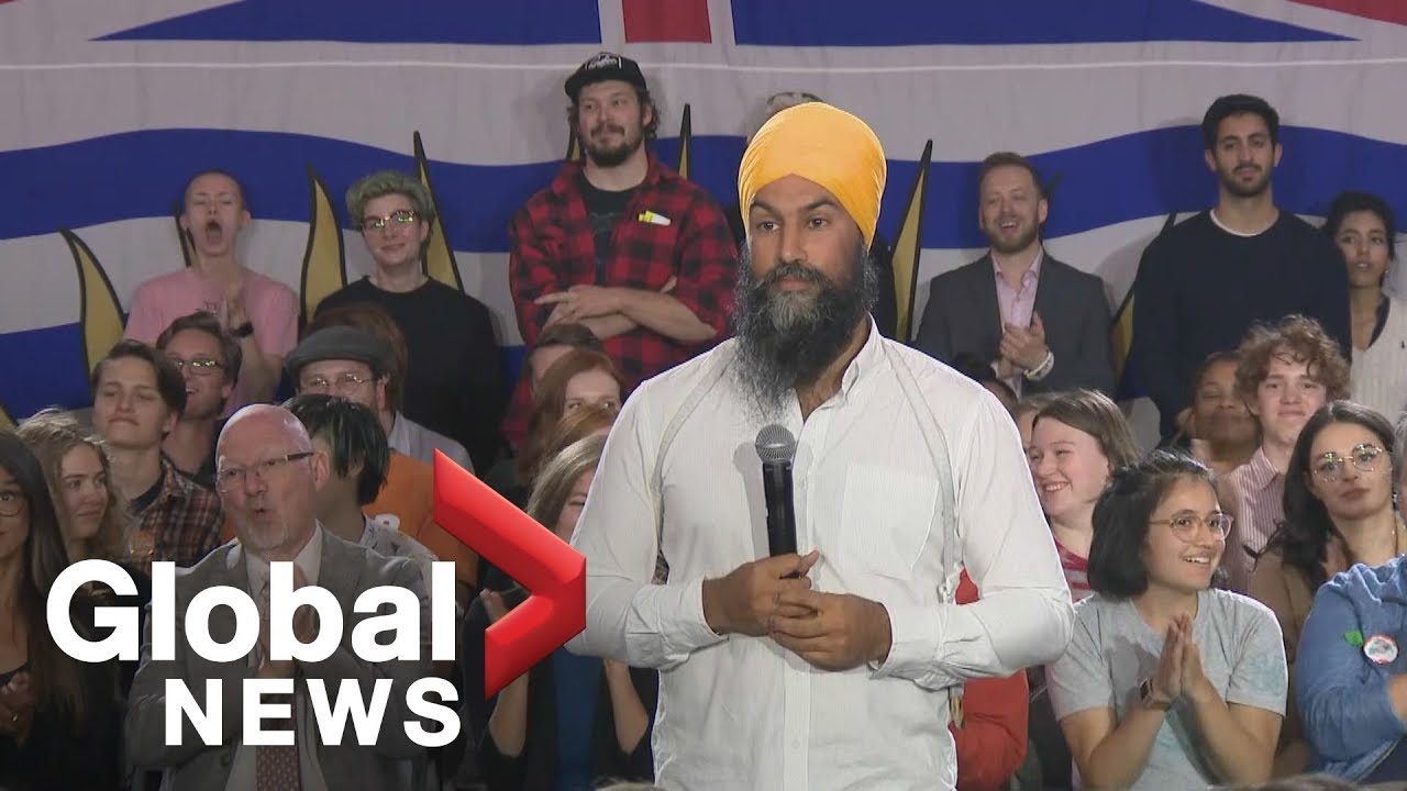 Canada Election: NDP Leader Jagmeet Singh holds town hall in Victoria, B.C. ndpreps