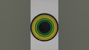 Mesmerizing Pin & Thread Geometric Art | Wall Decor Idea #shorts