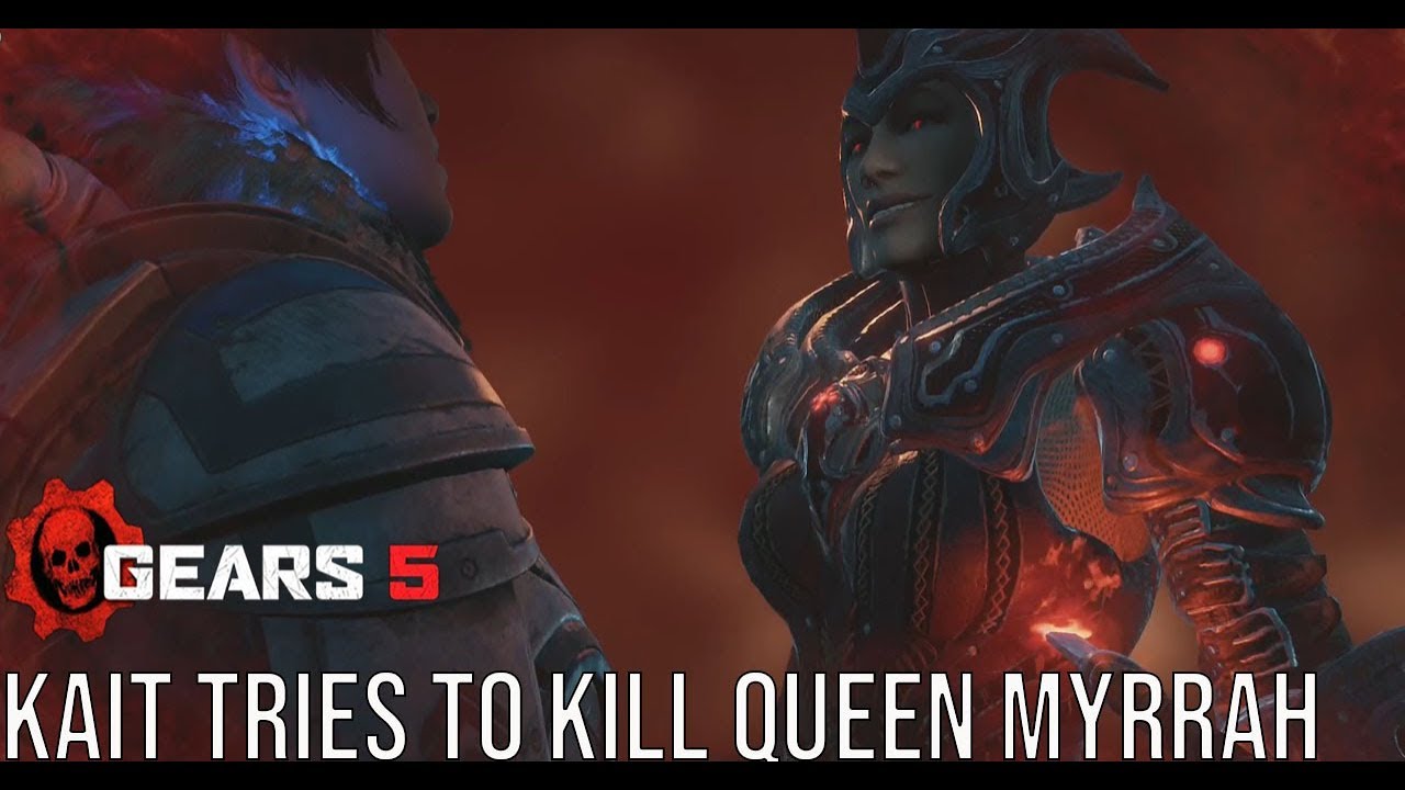Kait Tries to Kill Queen Myrrah Gears 5 (Gears of War 5) Gears5 Kait's Locust Hallucinations