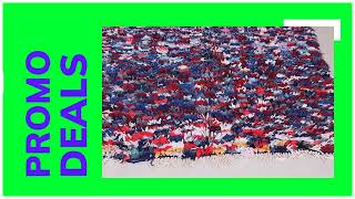 Colorful Moroccan Boucherouite Rug 4.2 X 5.1 Feet