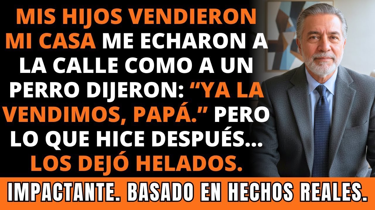 Mi Hijo Dijo: “Vendimos Tu Casa, Papá.” Me Echó a la Calle Como un Perro… Pero No Sabía. IMPACTANTE.