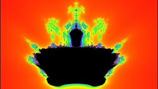 Perpendicular Celtic Mandelbrot Power Morph