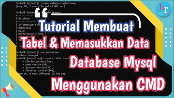 Cara Membuat Tabel dan Memasukkan Data Pada Database MySQL Dengan Query CMD
