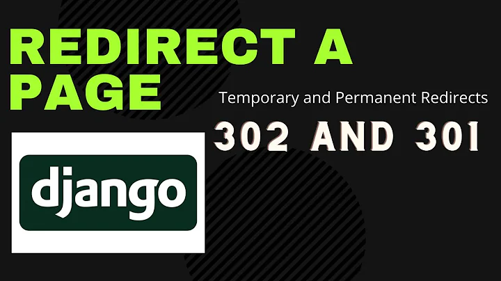 How to redirect page in django