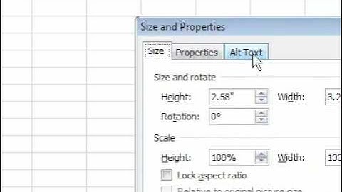 How to add alternative text to a shape in a spreadsheet