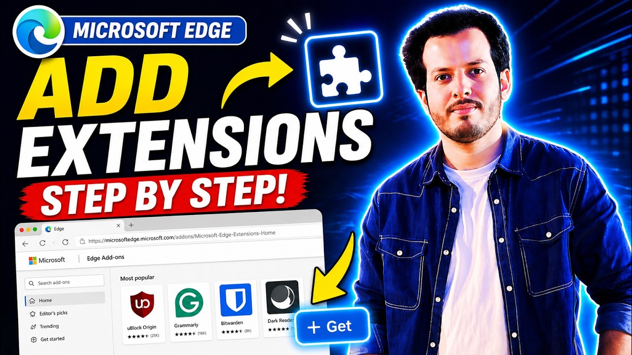 How To Add Extensions in Microsoft Edge (Install Add-ons Guide) - YouTube