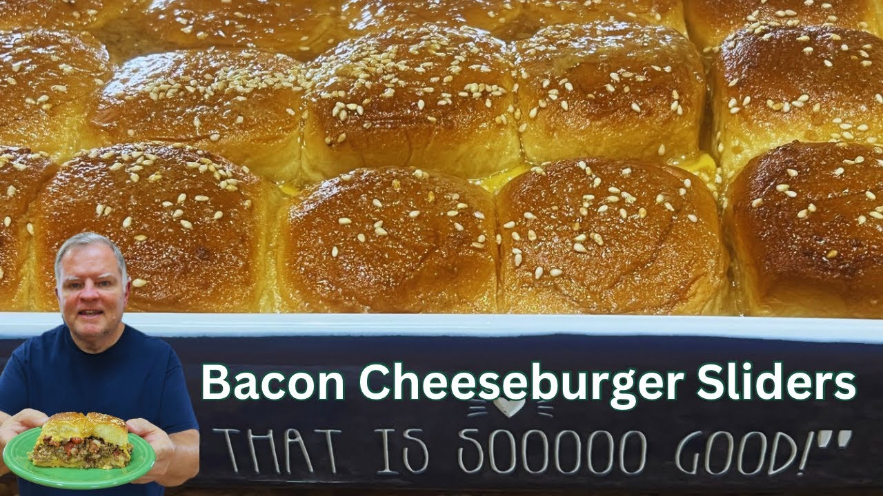 Bacon Cheeseburger Sliders - A Sweet and Savory Combination that’s a Twist on the Classic Burger!