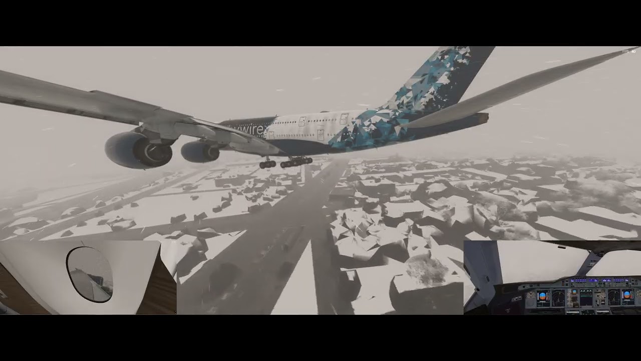 A380 - KLGA Landing